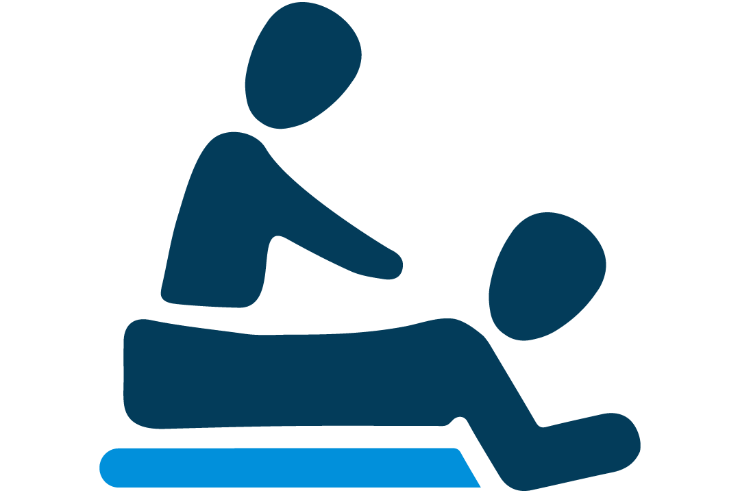 Icon of a human getting a massage