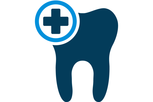 Icon of a tooth and a medical cross